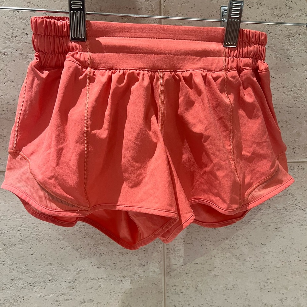 Lululemon Athletica Coral Athletic Shorts